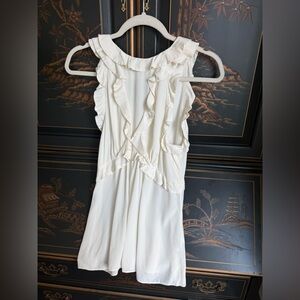 Zimmermann Cream Ruffle Top Blouse Size 0